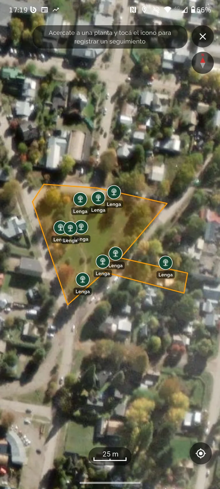 Vista de mapa del proyecto